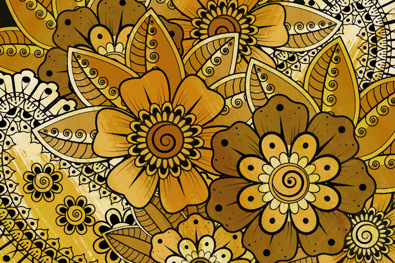 Podkładki na stół w stylu indyjskim  - TenStickers