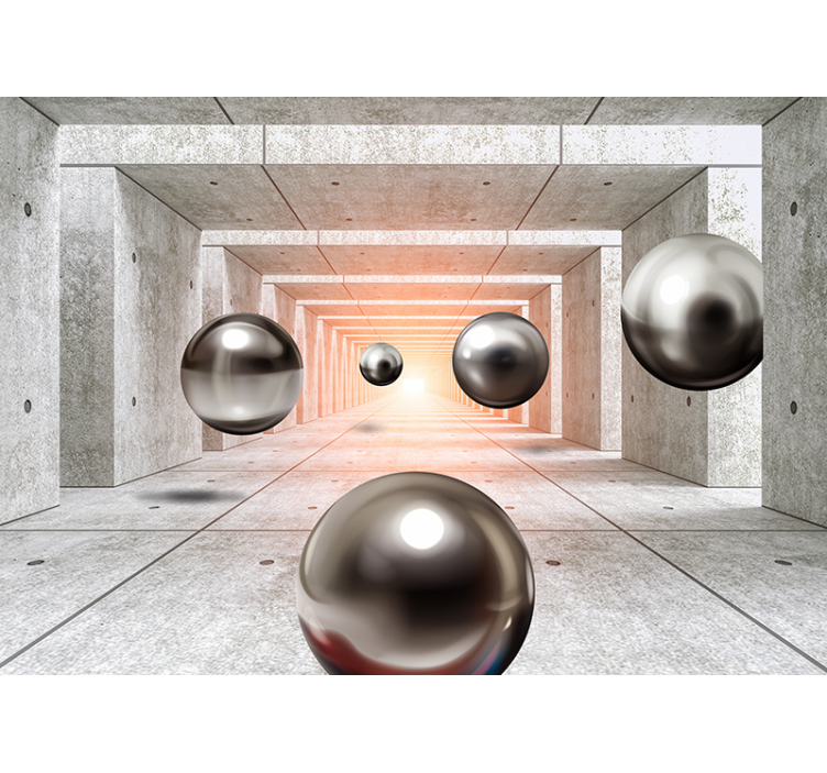 Fototapeta 3D futurystyczny tunel  - TenStickers