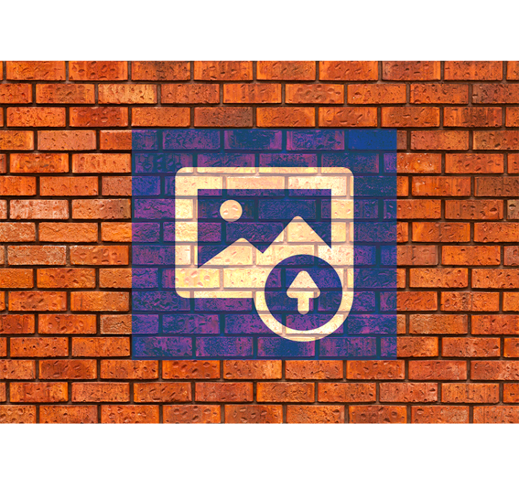 Fototapeta cegła efekt flagi hiszpańskiej - TenStickers