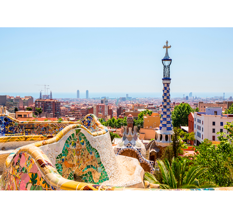 Fototapeta park Güell Barcelona - TenStickers