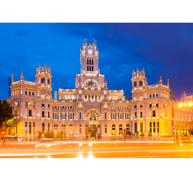 Fototapeta Palacio de Cibeles w nocy - TenStickers