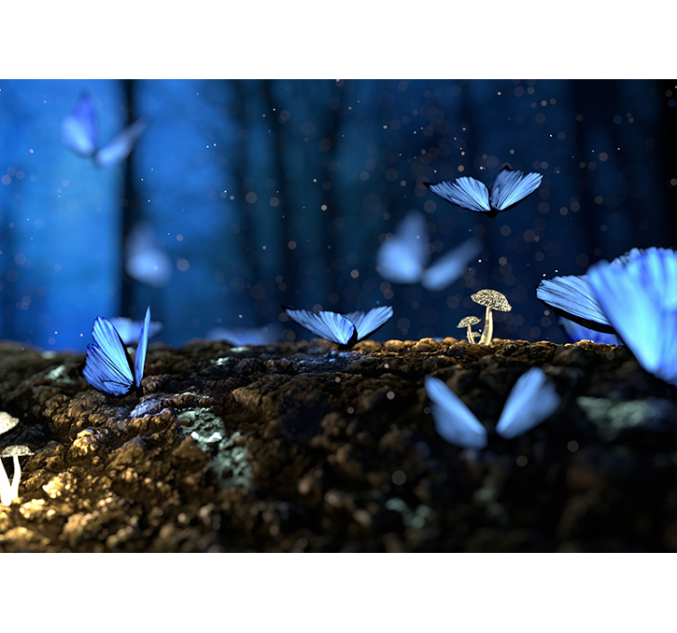 Fototapeta niebieski motyl  - TenStickers