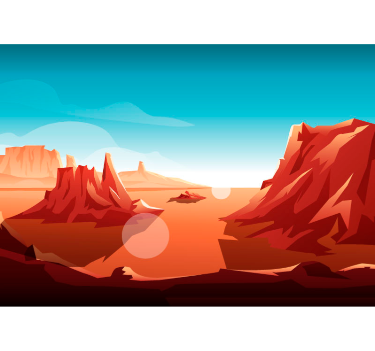 Fototapeta Słońce pustyni - TenStickers