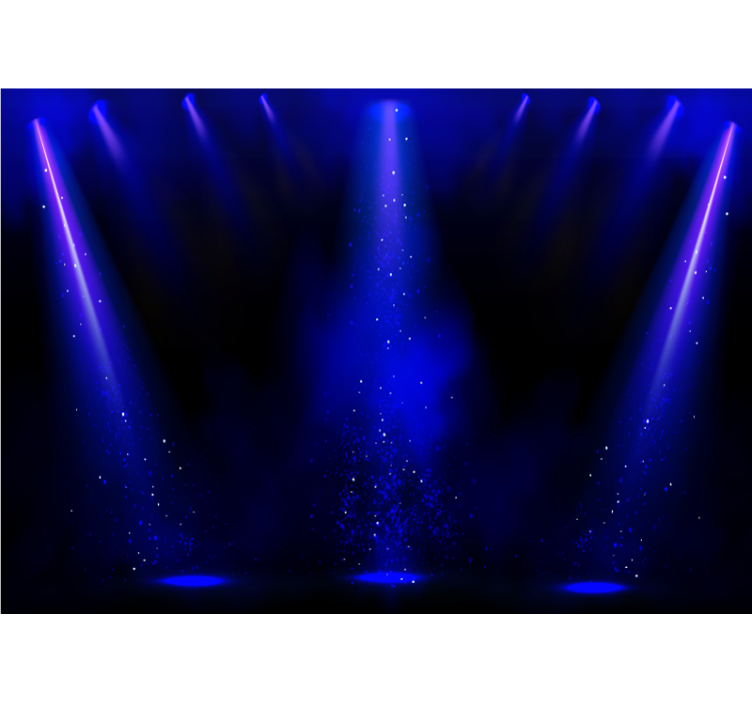 Fotoapeta abstrakcyjna z efektem cząsteczek światła - TenStickers