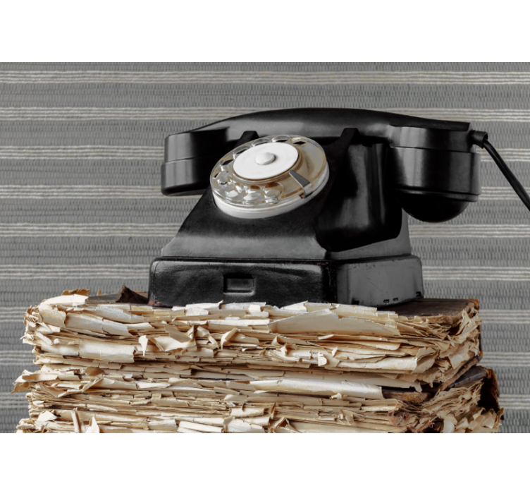 Fototapeta z pojazdami telefon vintage klasyczny - TenStickers