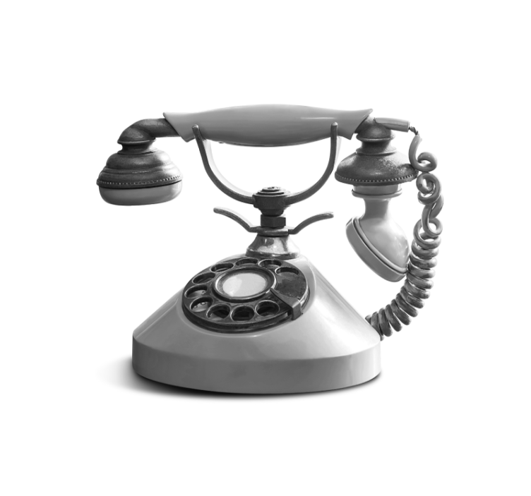 Fototapeta do salonu zbliżenie na telefon retro - TenStickers