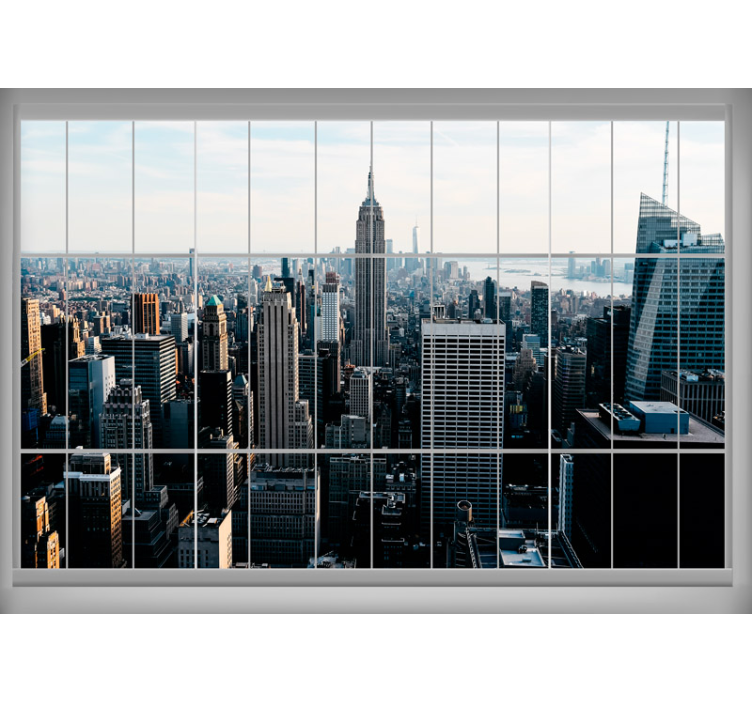 Fototapeta nowy jork z perspektywy empire state - TenStickers