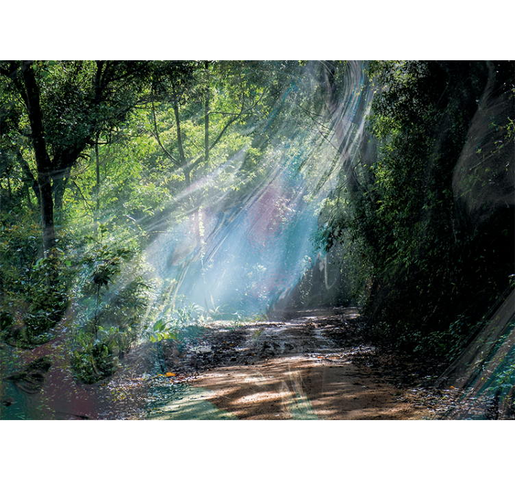 Tapeta 3D z efektem głębi natury - TenStickers