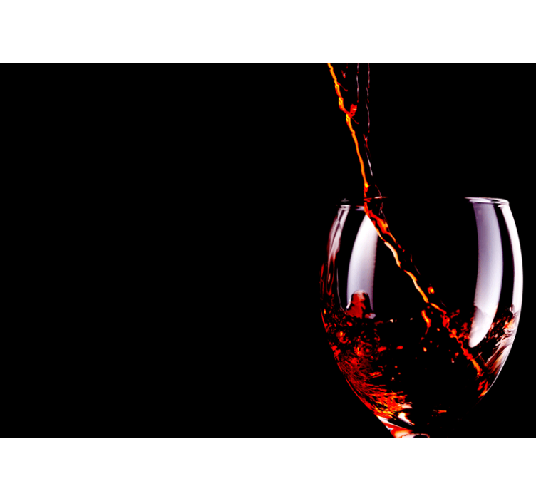 Fototapeta muzyka wylewające się wino - TenStickers