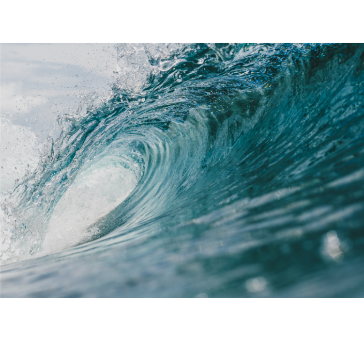 Fototapeta morze dynamiczna fala oceaniczna - TenStickers