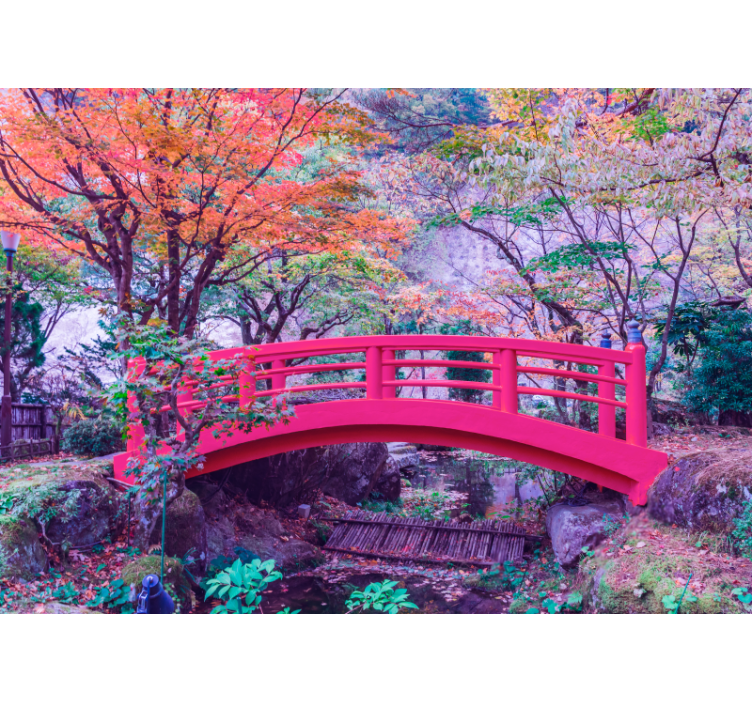 Fototapeta las spokojne przejście w ogrodzie - TenStickers