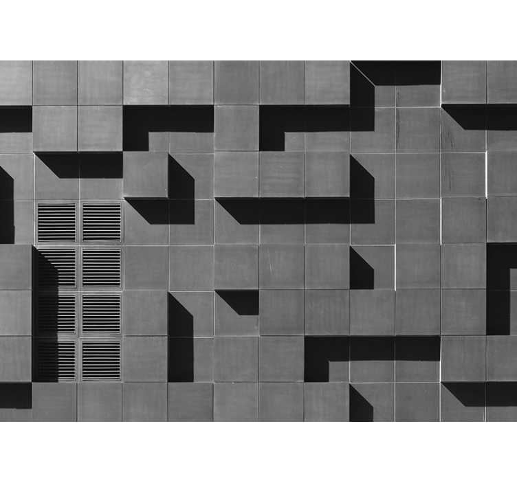 Fototapeta tekstury i wzory geometryczna gra cieni - TenStickers