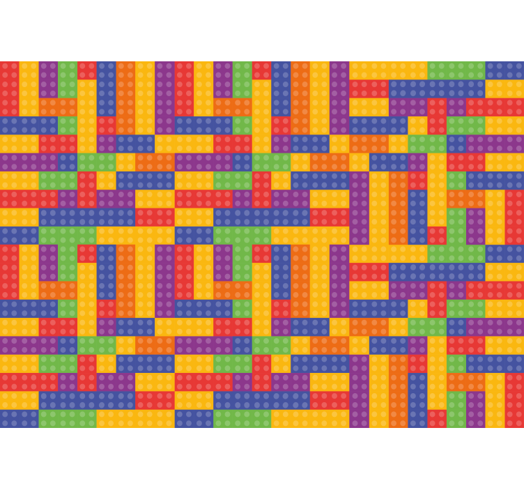 Fototapeta tekstury i wzory kolorowy wzór blokowy - TenStickers