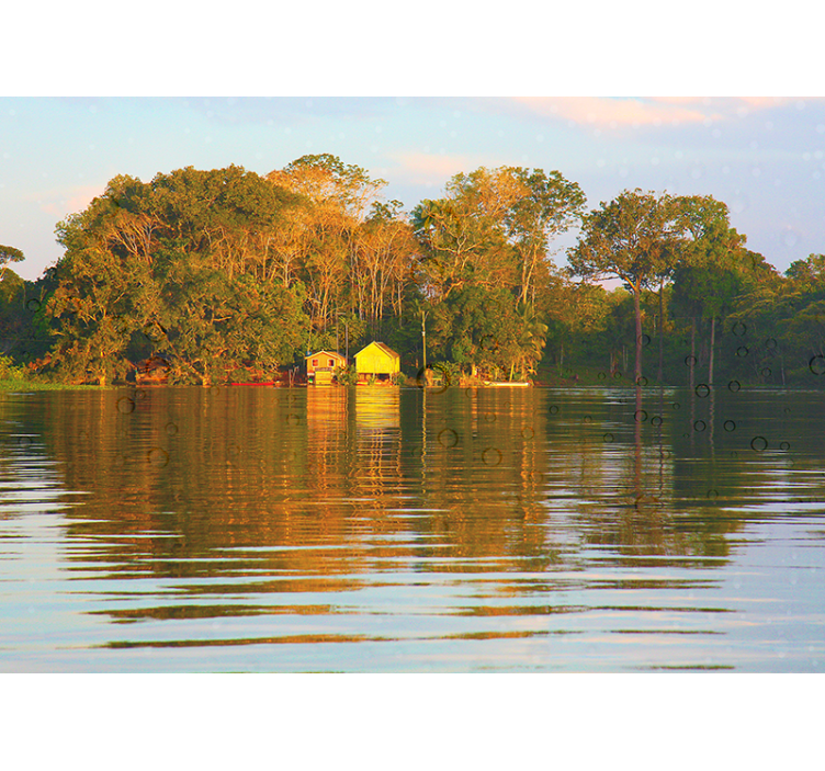 Fototapeta krajobraz spokojne odbicie w krajobrazie wodnym - TenStickers