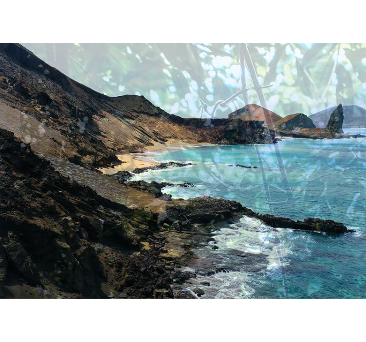 Fototapeta krajobraz formacja kamieni przybrzeżnych - TenStickers