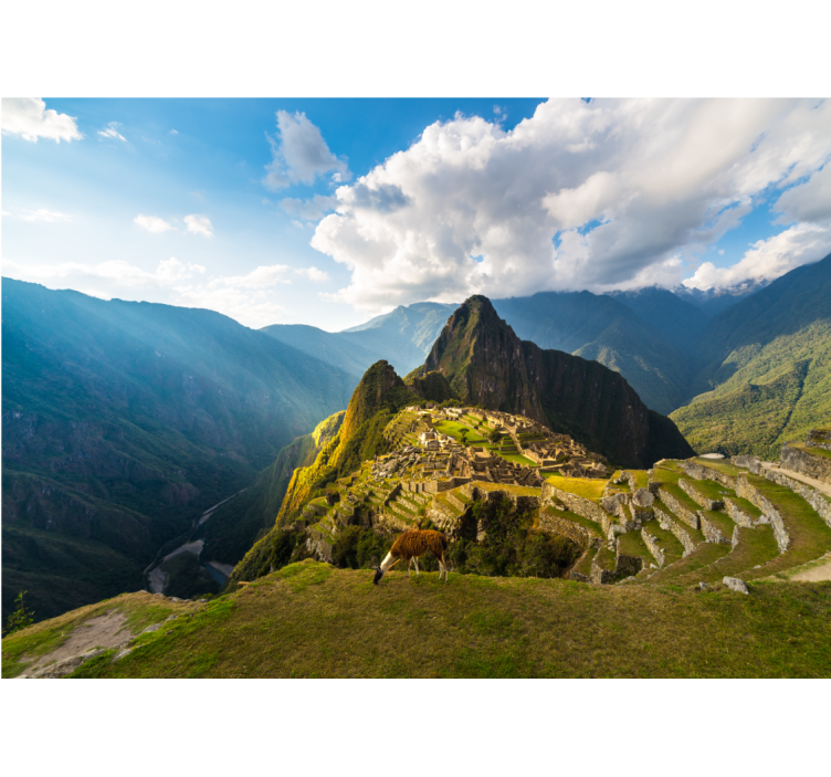 Fototapeta krajobraz machu picchu w panoramie - TenStickers