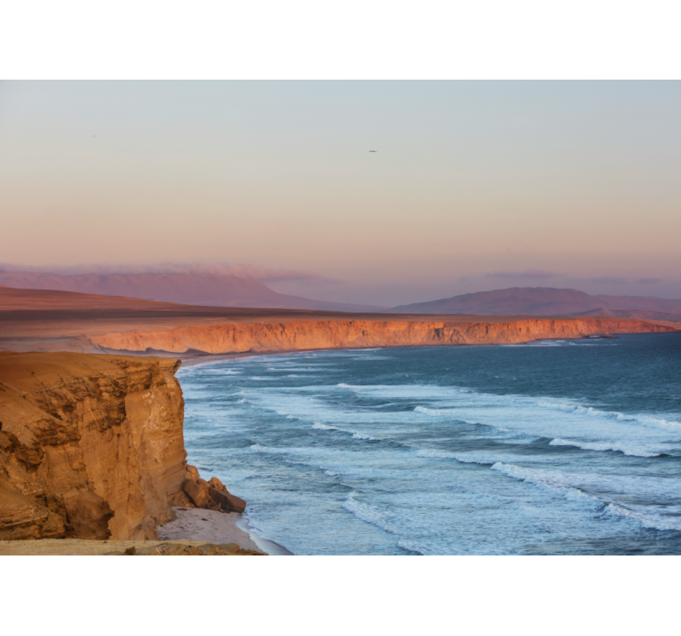 Fototapeta krajobraz widok na nadmorskie klify - TenStickers