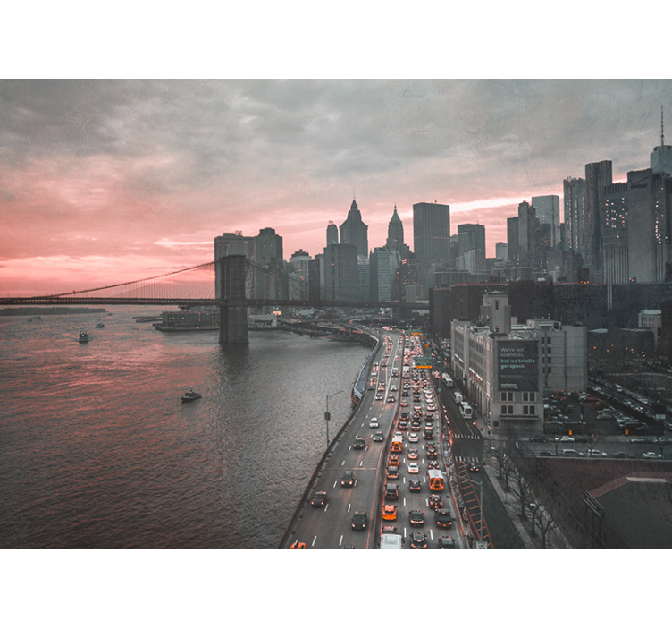 Fototapeta nowy jork panorama manhattanu - TenStickers