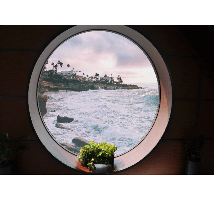 Fototapeta 3d krajobraz morski ze skałami - TenStickers