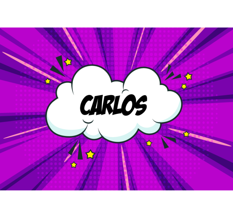 Fototapeta w napisy nazwa stylu komiksowego - TenStickers