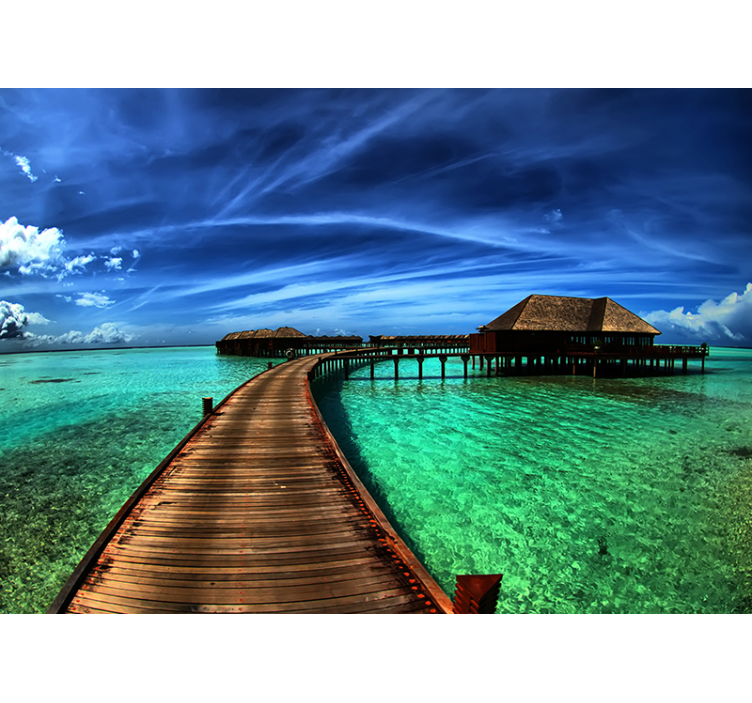 Fototapeta natura scena tropikalnego oceanu - TenStickers