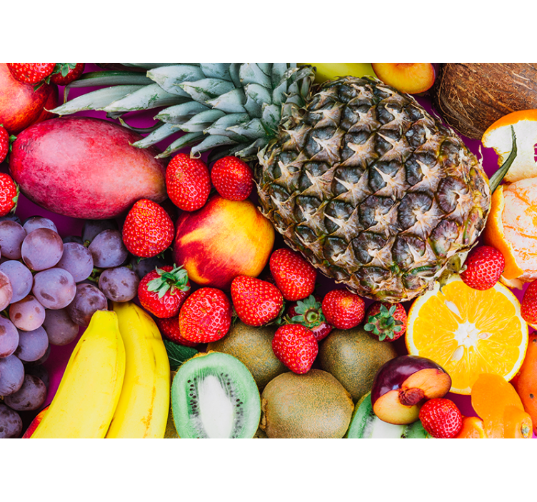 Fototapeta w kwiaty soczysta owocowa kompozycja - TenStickers