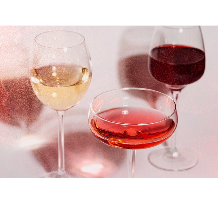 Fototapeta muzyka eleganckie kieliszki do wina - TenStickers