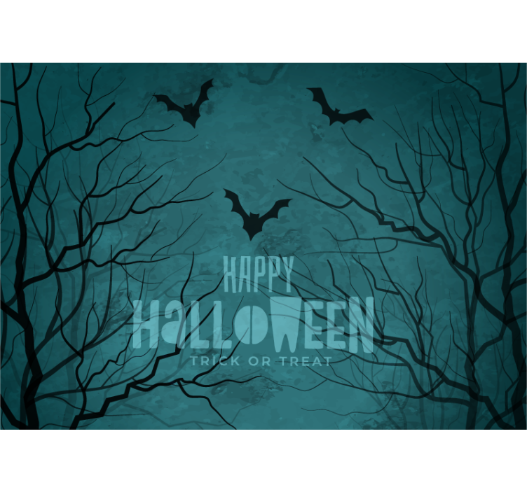 Fototapeta Halloween przerażające nocne nietoperze - TenStickers
