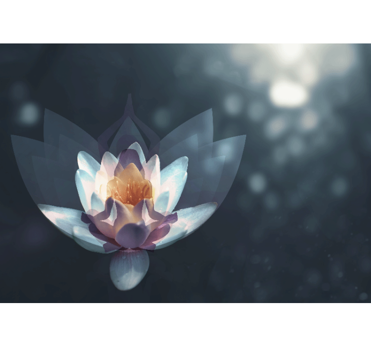 Fototapeta w maki projekt kwiatu lotosu - TenStickers