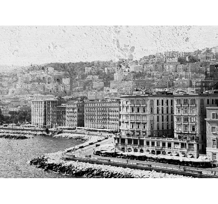 Fototapeta miasto widok na wybrzeże neapolu - TenStickers