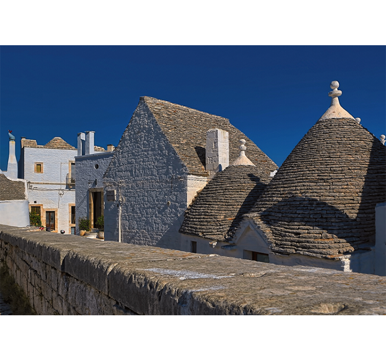 Fototapeta miasto dachy trulli - TenStickers
