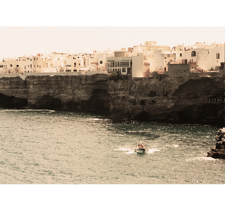 Fototapeta miasto nadmorska wioska przybrzeżna - TenStickers