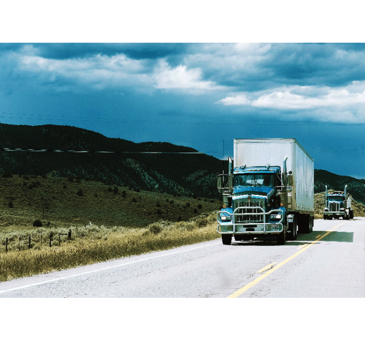 Fototapeta z pojazdami silniki na autostradzie - TenStickers