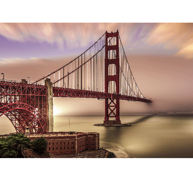 Fototapeta do gabinetu Mgła golden gate - TenStickers