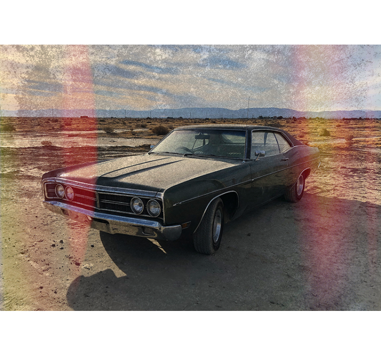 Fototapeta z pojazdami nostalgia za klasycznymi samochodami - TenStickers