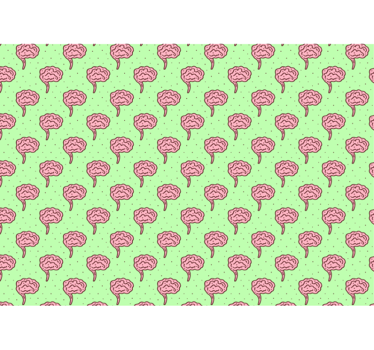 Fototapeta w kwiaty stylizowane rozkwity mózgu - TenStickers