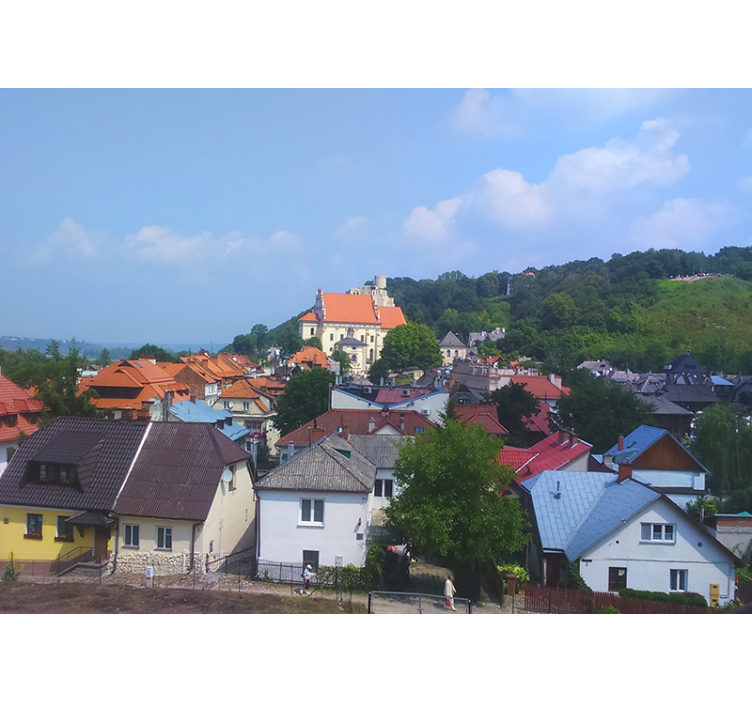 Fototapeta miasto urocza wiejska wioska - TenStickers