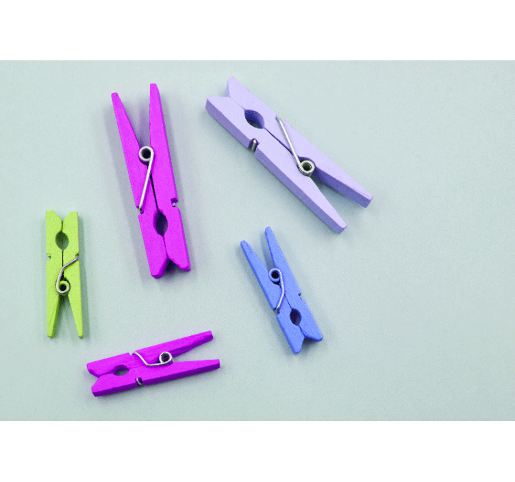 Fototapeta tekstury i wzory kolorowe ułożenie klamerek - TenStickers