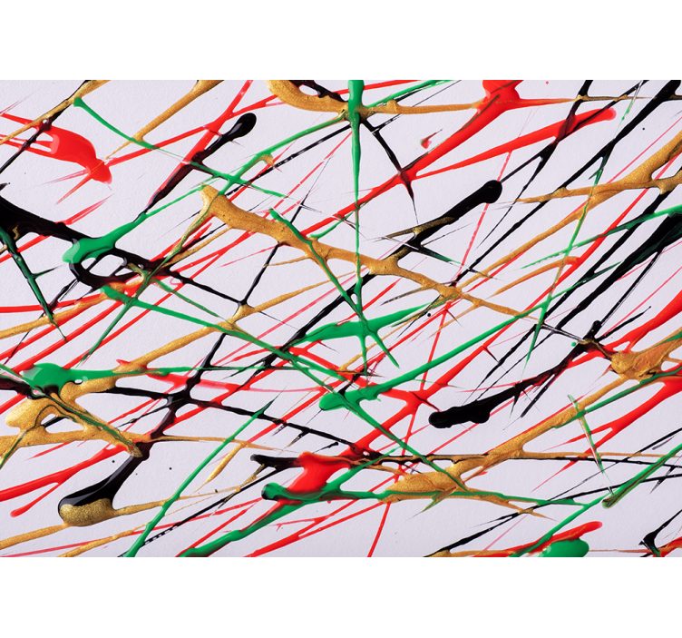 Fotoapeta abstrakcyjna energetyczne pociągnięcia pędzla - TenStickers