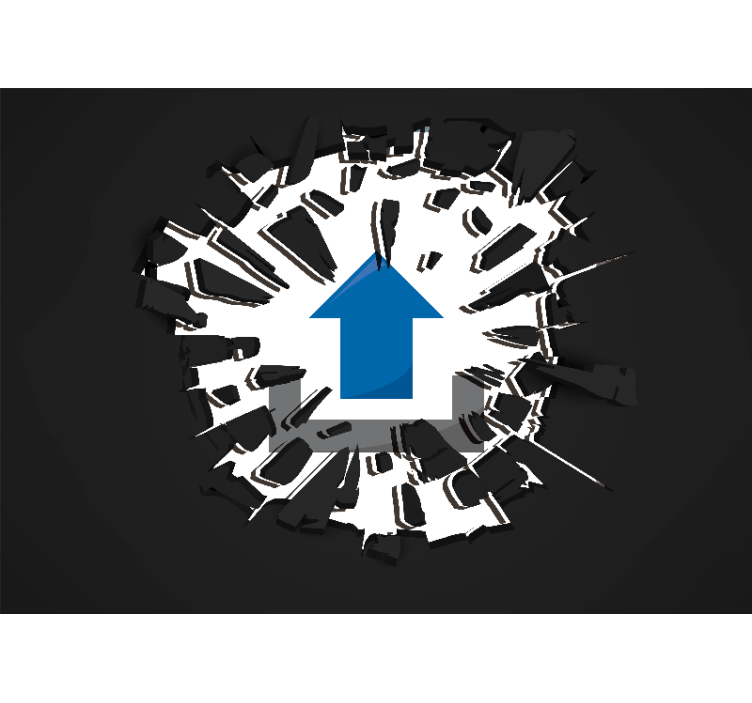 Tapeta 3d przełomowy widok - TenStickers