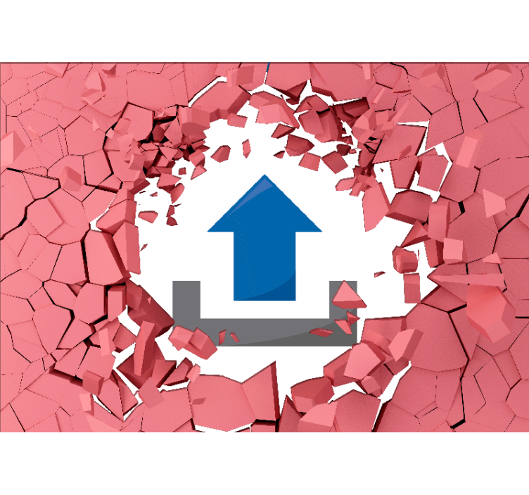 Tapeta 3d przełamujące Ściany - TenStickers