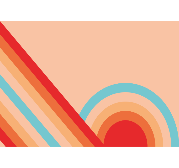 Fototapeta tekstury i wzory w stylu retro geometrycznym - TenStickers