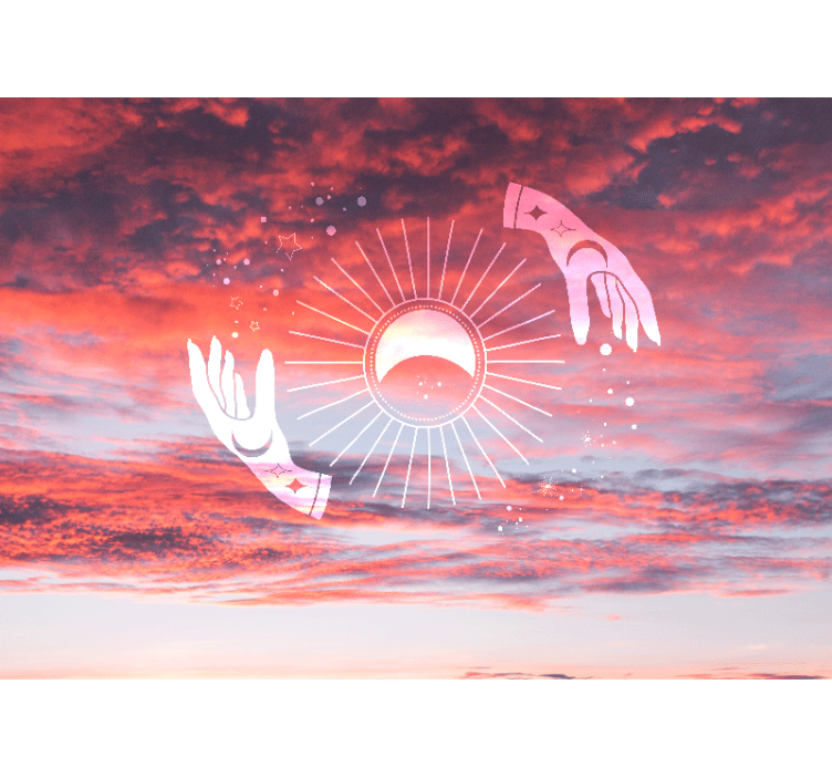 Fototapeta w napisy kosmiczny uścisk - TenStickers