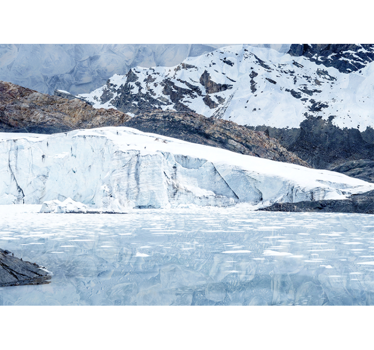 Fototapeta góry wspaniały lodowiec - TenStickers