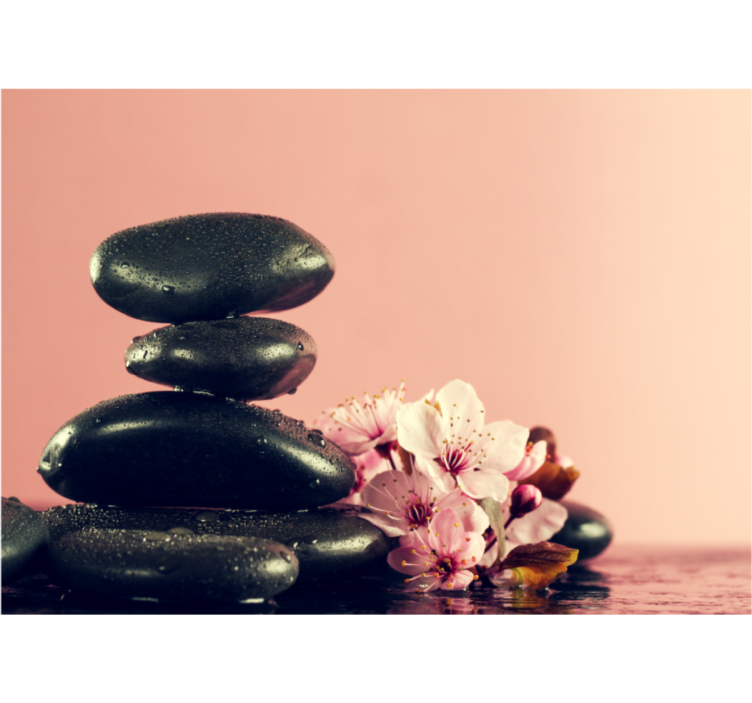Fototapeta zen spokój kamieni - TenStickers