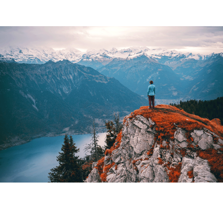 Fototapeta krajobraz spokój górskiego widoku - TenStickers