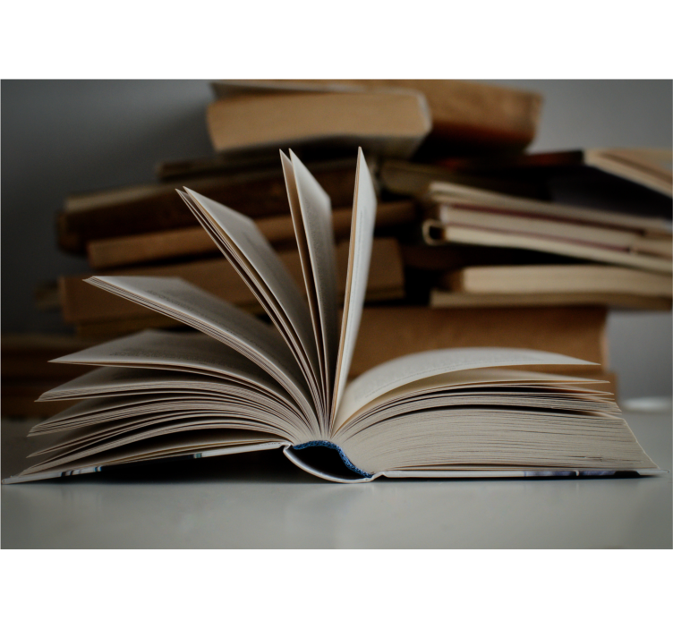 Fototapeta w napisy scena otwartej książki - TenStickers