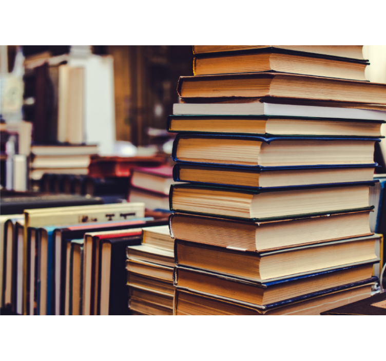 Fototapeta krajobraz zbiór literatury w stosie - TenStickers