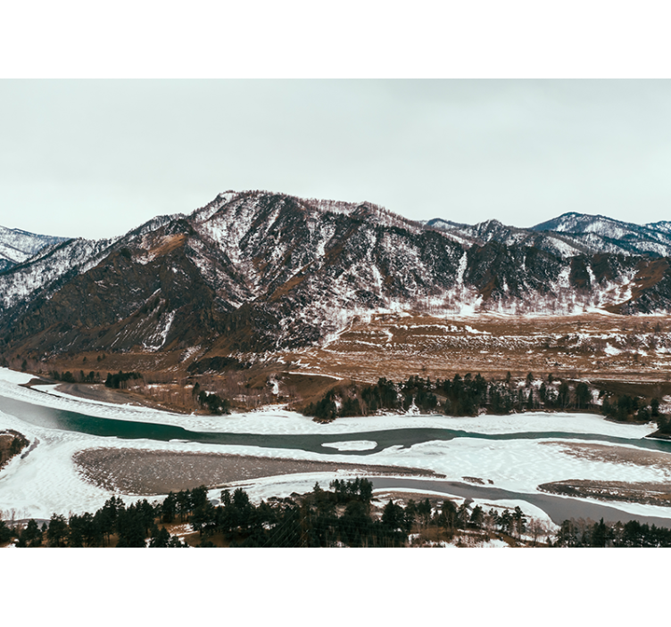 Fototapeta krajobraz widok na górską rzekę - TenStickers