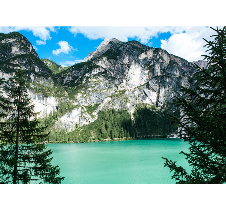 Fototapeta krajobraz panorama wielkiej góry - TenStickers